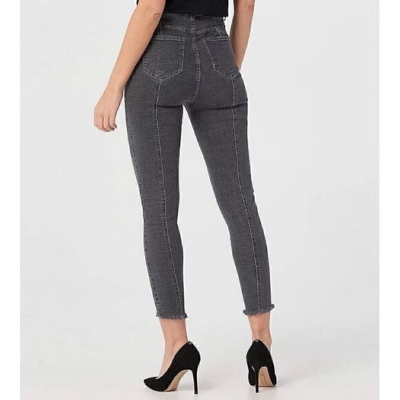 Du Jour Women Medium Gray High Rise Pocket Jeggings, size 6 - Picture 2 of 15